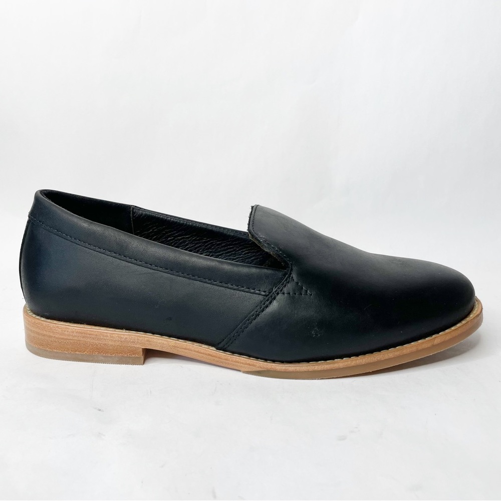 NWOB Portland Leather Patina Black Leather Rounded Leather Loafer Size 9.5 - Picture 5 of 9